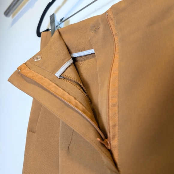 2 Pair Bundle High Waist Work Pants With Pockets Tan and Steel Blue Size Medium - Picture 5 of 11